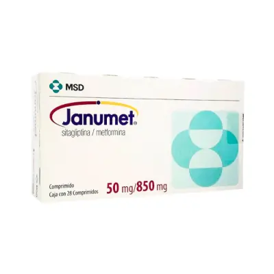 JANUMET 50/850MG C/28 COMPRIMIDOS